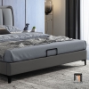 J1 Giường ngủ bọc da giả màu xám GN80 Lisaili kiểu dáng hiện đại