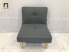 ghế sofa đơn màu xám lông chuột