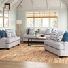 set ghế sofa xám trắng vải nỉ bố