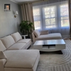 E3 Bộ ghế sofa chữ U giá rẻ UT30 Yushi 3m trắng kem vải nỉ