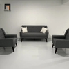 F2 Set ghế sofa phòng khách nhỏ gọn KT96 Uixe vải nỉ vàng chanh