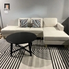 bộ ghế sofa góc trắng kem