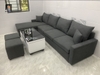 bộ ghế sofa góc xám đậm