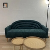 R2 Ghế sofa băng nỉ dài 1m6 nhỏ gọn BT184 Michala trang trí shop