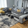 J2 Bộ ghế sofa chữ U gia đình UT26 Ashlei 3m7 sang trọng