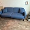 Q1 Ghế sofa giường nằm xinh xắn GB56 Sofox 1m9 xám trắng nỉ
