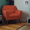 Q2 Ghế sofa đơn màu cam nhỏ gọn DT97 Chopda cho sảnh chờ