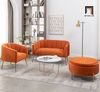 set ghế sofa cho shop tiệm màu cam
