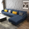 sofa góc xanh đậm
