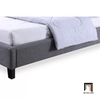K2 Giường ngủ bọc vải màu xám ghi GN28 Bilus 1m6 x 2m giá rẻ