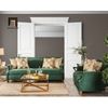 bộ ghế sofa vải nhung xanh lá đẹp
