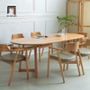 A3 Bộ bàn ăn hình oval bo cạnh 48-KH4-G32-B92Oval 4 ghế