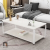 F1 Bàn sofa mặt đá trắng 2 tầng BSF7 Tally 1m x 50 giá rẻ
