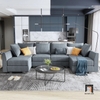 M2 Bộ ghế sofa chữ U màu xanh ngọc UT16 Dixie 2m9 giá rẻ