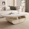 Y2 Bàn sofa mặt đá oval sang trọng BSF91 Juntura 1m1 x 60 cao cấp