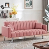 sofa giường màu hồng