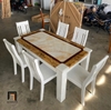 bộ bàn ăn mặt đá cao cấp