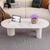 S2 Bàn sofa mặt đá ceramic xinh BSF89 Vilasim 1m1 cho tiệm shop