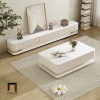 L1 Bàn sofa hình hộp trắng BSF73 Stoning 1m mặt đá cho gia đình