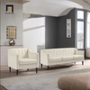 set ghế sofa vải nhung trắng kem