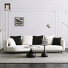 ghế sofa cong màu trắng kem