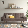sofa giường nằm màu nâu