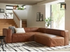 sofa góc l da công nghiệp
