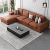 I1 Bộ ghế sofa góc L sang trọng GT159 Kansas 3m x 1m6 da giả