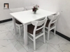 bộ bàn ăn màu trắng giá rẻ