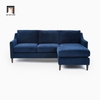 bộ ghế sofa 2m2 x 1m5 xanh đậm vải nhung