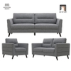 Q1 Set ghế sofa giá rẻ cho gia đình KT20 Liner vải nỉ xám đậm