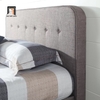 O2 Giường ngủ 1m6 x 2m GN2 Bierman bọc vải màu xám giá rẻ