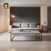 R2 Bàn sofa mặt đá xám chữ nhật 1m2 BSF83 Smartee cho chung cư