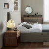 W1 Giường ngủ vải nỉ bố GN87 Blackarg 1m6 xám trắng giá rẻ