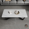 bàn sofa mặt đá chân sắt 1m