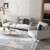 bộ ghế sofa xám trắng vải nỉ