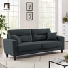sofa văng nỉ xám đen