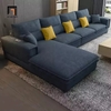 sofa góc xanh đậm