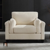 sofa đơn trắng kem