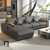 sofa góc da công nghiệp