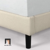 L2 Giường ngủ bọc nệm giá rẻ GN8 Leonard 1m6 x 2m vải nỉ màu kem