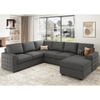 D4 Set ghế sofa U cao cấp UT20 Honbay 3m1 màu xanh đậm