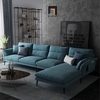 K3 Bộ ghế sofa góc L 3m1 x 1m6 GT54 Jasiway xám lông chuột