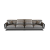 X3 Bộ ghế sofa phòng khách gật gù KT138 Numan xám lông chuột