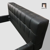 V3 Giường bọc da hiện đại GN104 Beloei 1m6 x 2m màu xám đậm