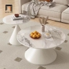 cặp bàn sofa mặt đá khung chân xòe