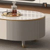 F3 Bàn sofa sang trọng oval BSF18 Modana 1m x 50 mặt đá hiện đại