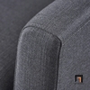 I1 Ghế sofa đơn giá rẻ 1 nệm ngồi DT28 Hamton xám lông chuột