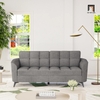 sofa băng vải nỉ xám lông chuột