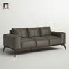 ghế sofa da xám đen